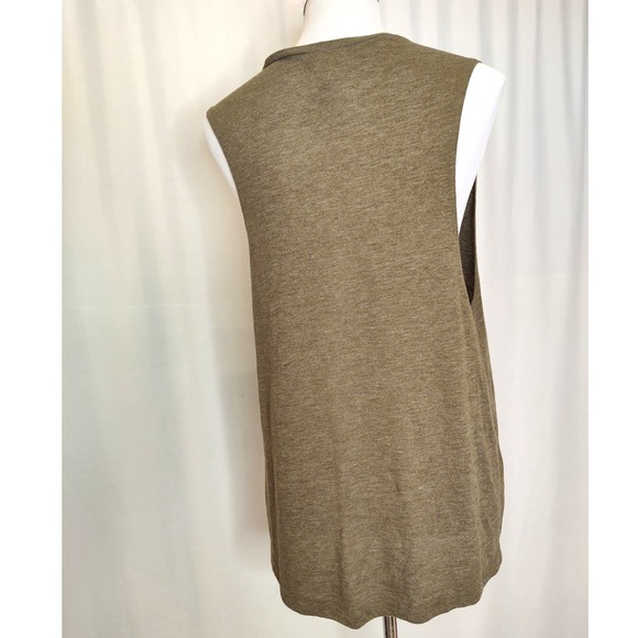 Posh Vibes Only Posh mark branded muscle tee 2XL dark green - Picture 2 of 7